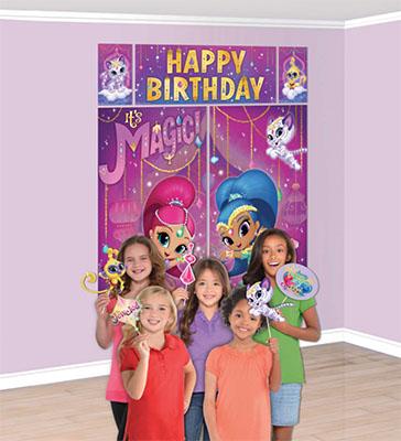  Shimmer and Shine Scene Setter Wall Decoration with Props NZ