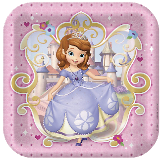 Sofia The First Party Plates