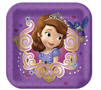 Sofia The First Party Plates