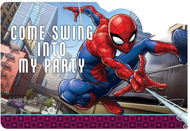 Spiderman party invitations 