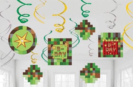 Minecraft TNT Swirl Decorations