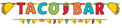 Taco Bar banner Kit nz
