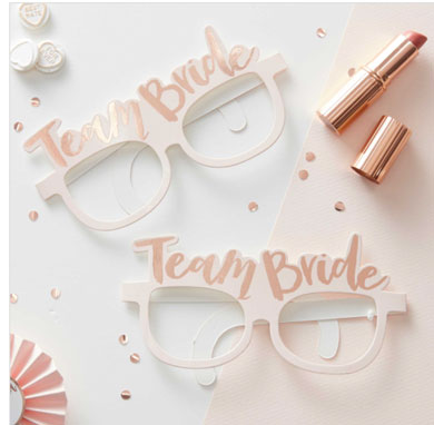 Team Bride Hens Party Glasses NZ