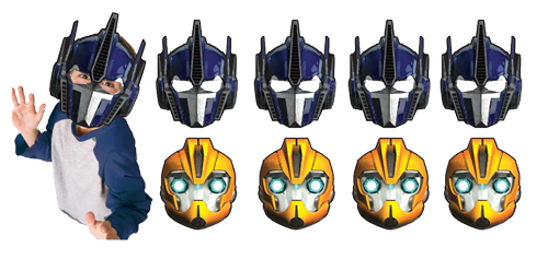 Transformers Party Masks pk8