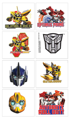 Transformers Temporary Tattoos NZ