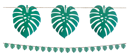 Tropical Palm Leaf Banner Decoration NZ