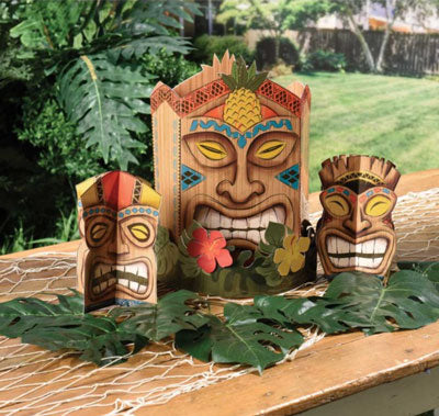 Vintage Tiki Table Decorating Kit