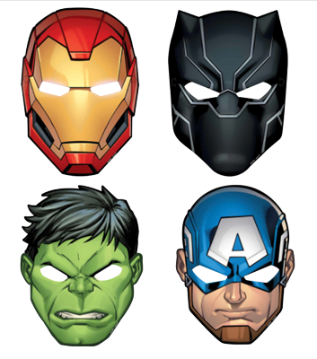 Avengers Superhero Party Masks nz