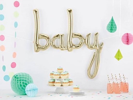 Baby Foil Script Balloon