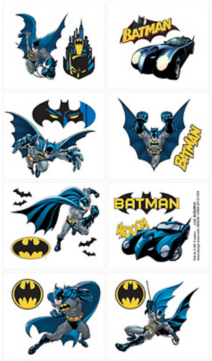 Batman Party Tattoos
