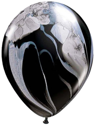 Black White Marble Balloon