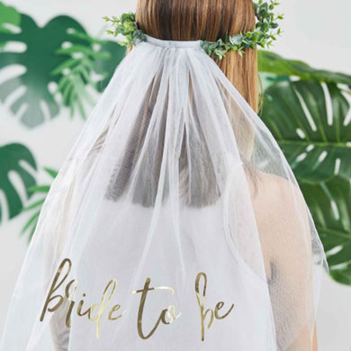 Botanical Bridal Crown and Veil NZ