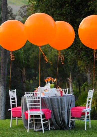 Bright Orange Jumbo Balloons 60cm