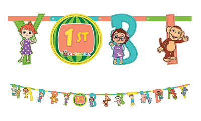 Cocomelon Happy Birthday Banner NZ