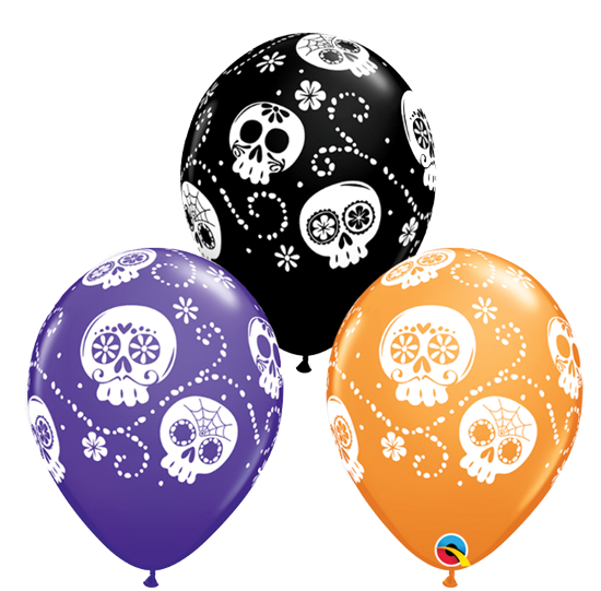 Sugar Skull Day of the dead balloons
