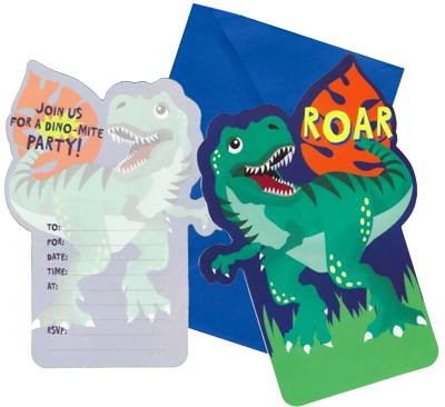 Dinosaur Roar Party Invitations NZ