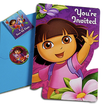 Dora the Explorer party invitations