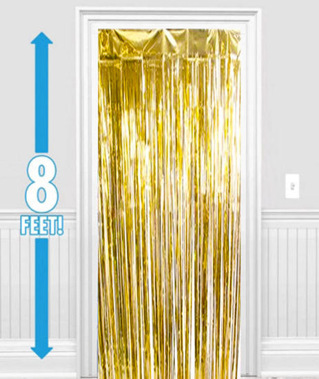 Gold Metallic Foil Curtains NZ