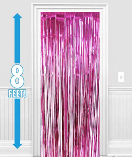 Hot Pink Foil Curtain NZ