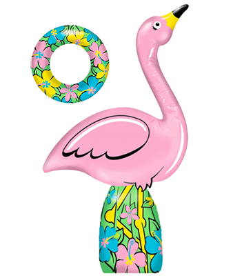 Inflatable Flamingo Ring Toss Game Nz