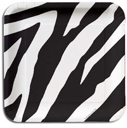 Zebra Jungle Party Plates