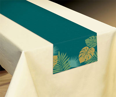 Key West Palm Leaf Fabric Table Runner NZ