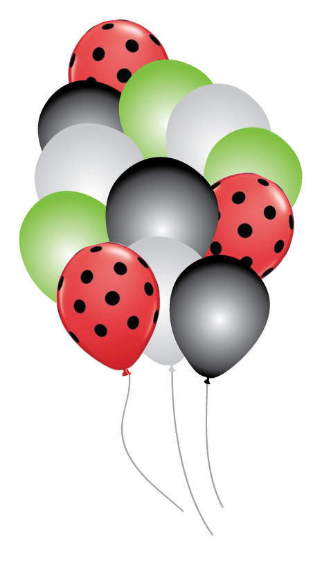 Lively Ladybug Party Balloons