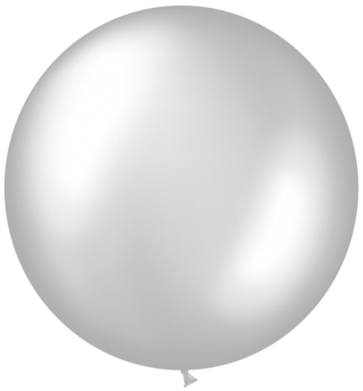 Silver jumbo foil balloon