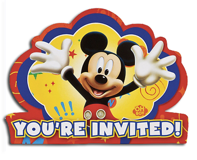 Mickey Mouse Party Invitations