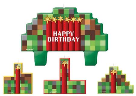 Minecraft Party Candles