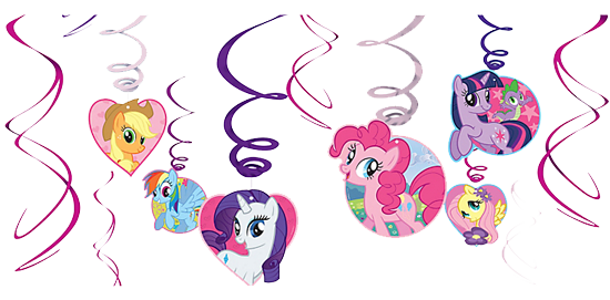 My Little Pony Swirl Decorations NZ