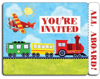 On The Go Party Invitations