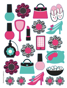 Pink Zebra Boutique Stickers