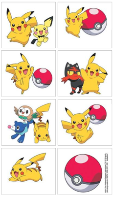Pokemon Party Tattoos