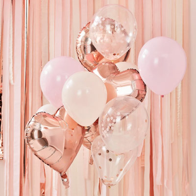 Rose Gold Blush Balloon Pack NZ