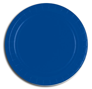 Royal Blue paper party plates