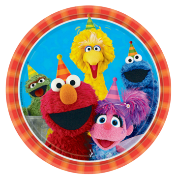 Sesame Street Party Plates - Large