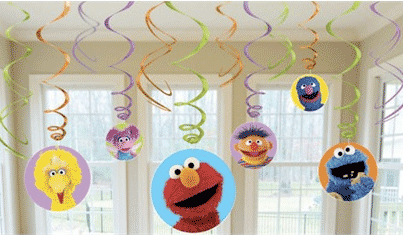 Sesame Street Hanging Swirls
