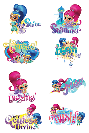 Shimmer and Shine Party Tattoos