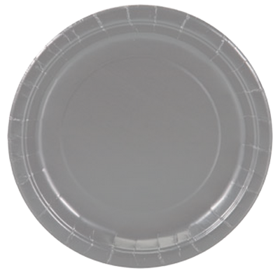Silver  paper party plates