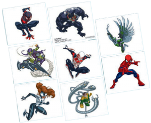 Spiderman Temporary Tattoos