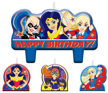 Super Hero GIrls Birthday Candle Set