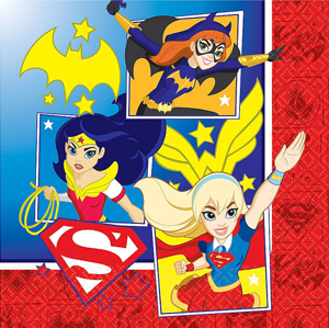 Super Hero Girls Party Napkins NZ