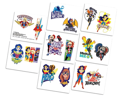 Super Hero Girls Party Tattoos
