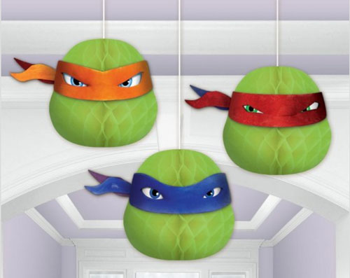 Teenage Mutant Ninja Turtles Honeycomb Hanging Decorations