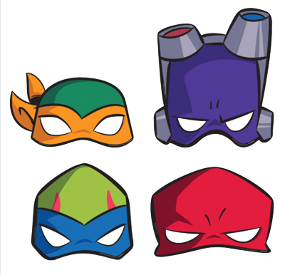 Teenage Mutant Ninja Turtles Masks pk8