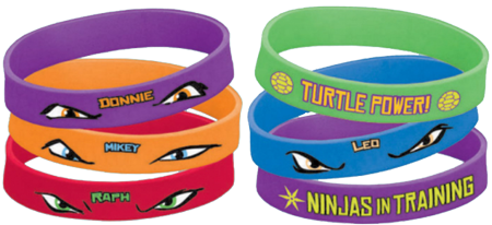 Teenage Mutant Ninja Turtles Rubber Bracelets