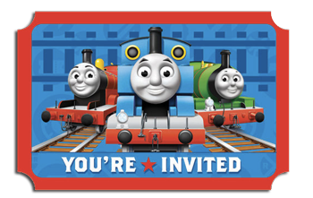 Thomas Party invitations